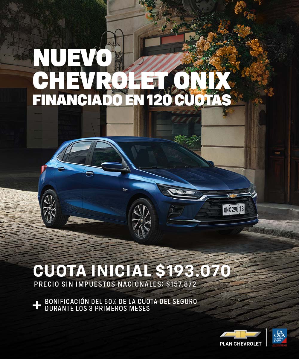 Chevrolet Onix, auto compacto ideal para la ciudad, con diseño moderno y eficiente en combustible.