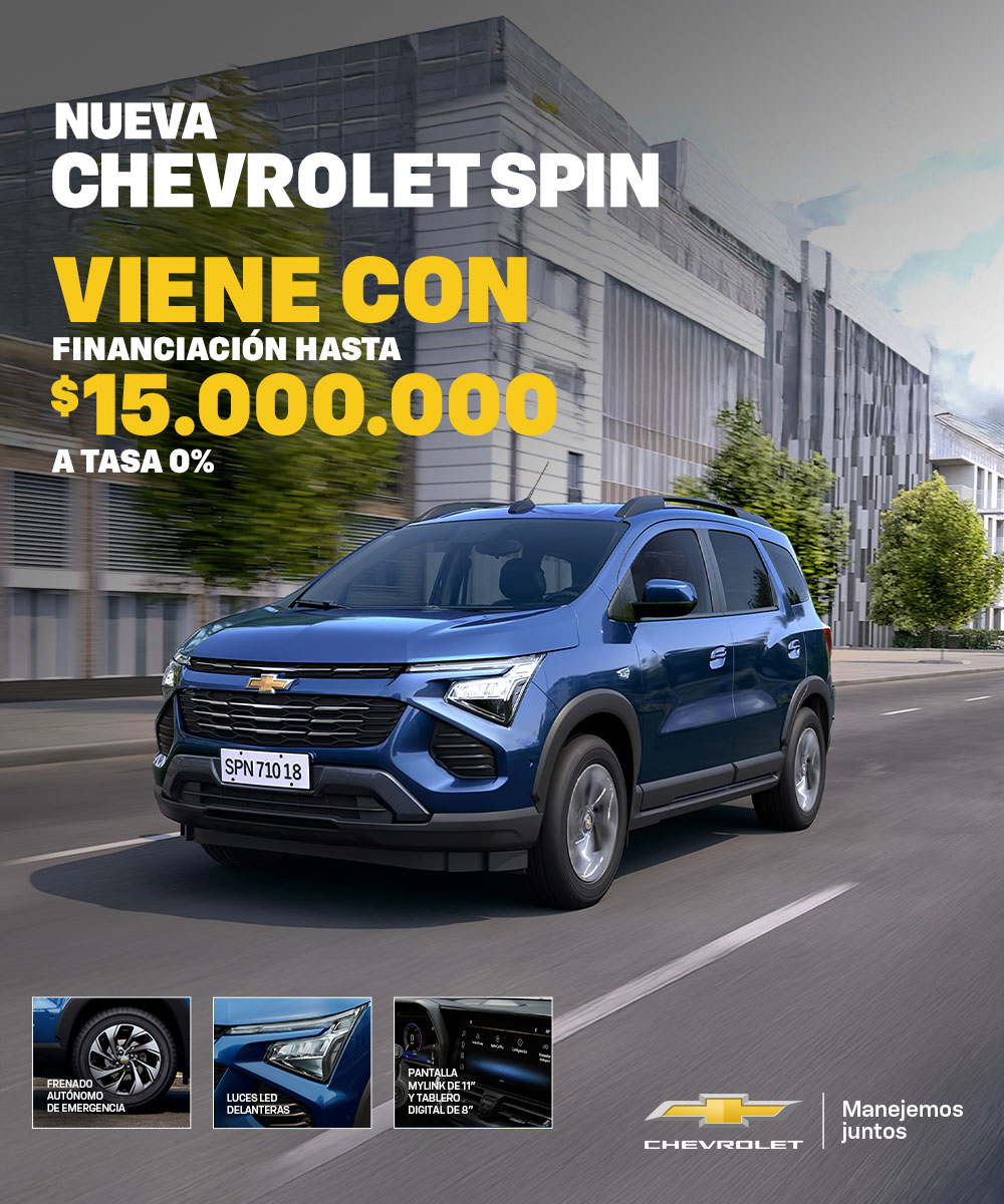 Con promoción de financiamiento y Tasa ideal podrás tener tu Chevrolet Spin